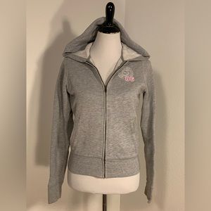 VGUC PINK Victoria’s Secret Zip-Up Hooded Sweatshirt